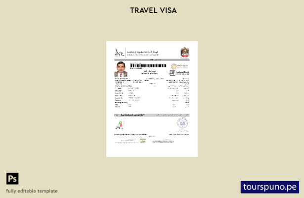 lista para imprimir plantilla de visa electrónica de los EAU en formatos Word  5